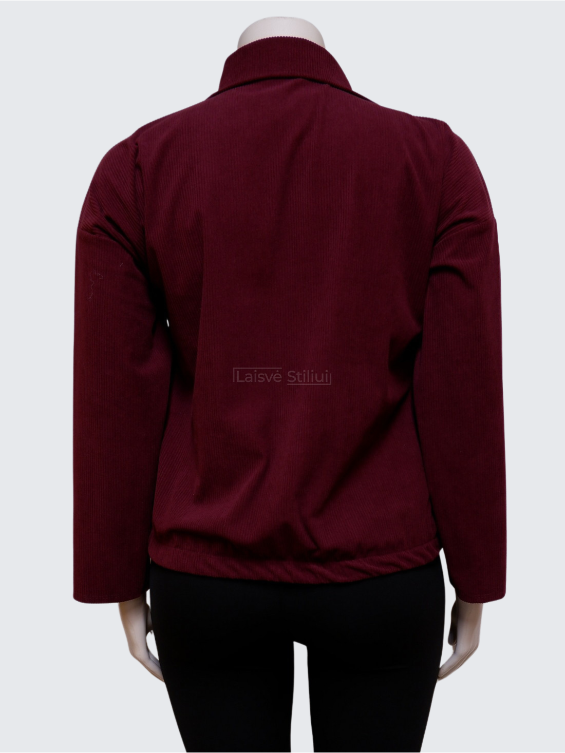 Bordo spalvos velvetinis švarkelis 2 Bordo spalvos velvetinis švarkelis 2