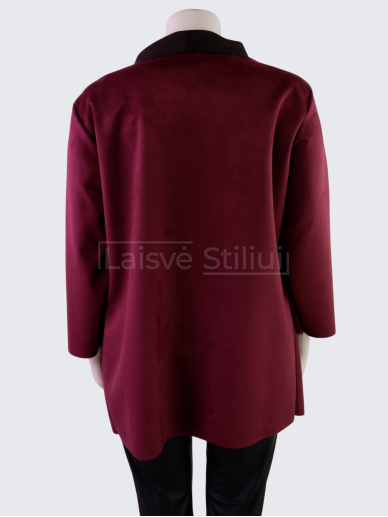 Bordo spalvos švarkas užmestukas 2