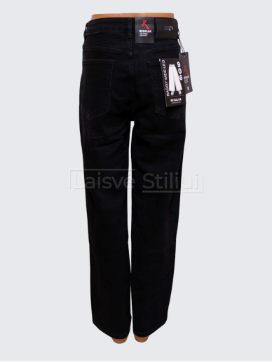 Juodi BAGGY WIDE-LEG vyriški džinsai RESALSA (W28-W36) 2