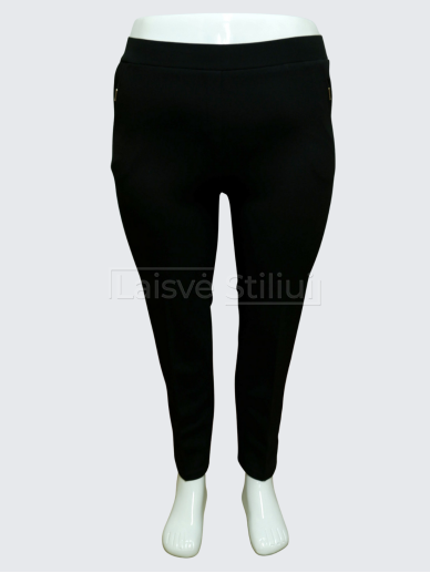 Juodos pašiltintos siaurėjančios kelnės BI&NUR Juodos pašiltintos siaurėjančios kelnės BI&NUR