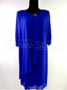 Mėlyna šifoninė suknelė