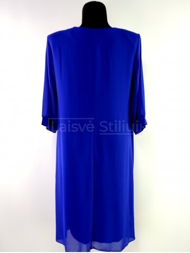 Mėlyna šifoninė suknelė 2