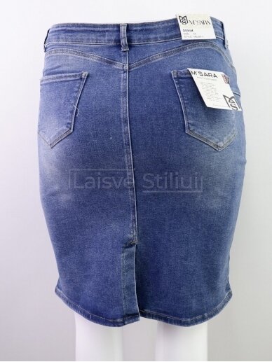 Mėlynas džinsinis sijonas M.SARA 2