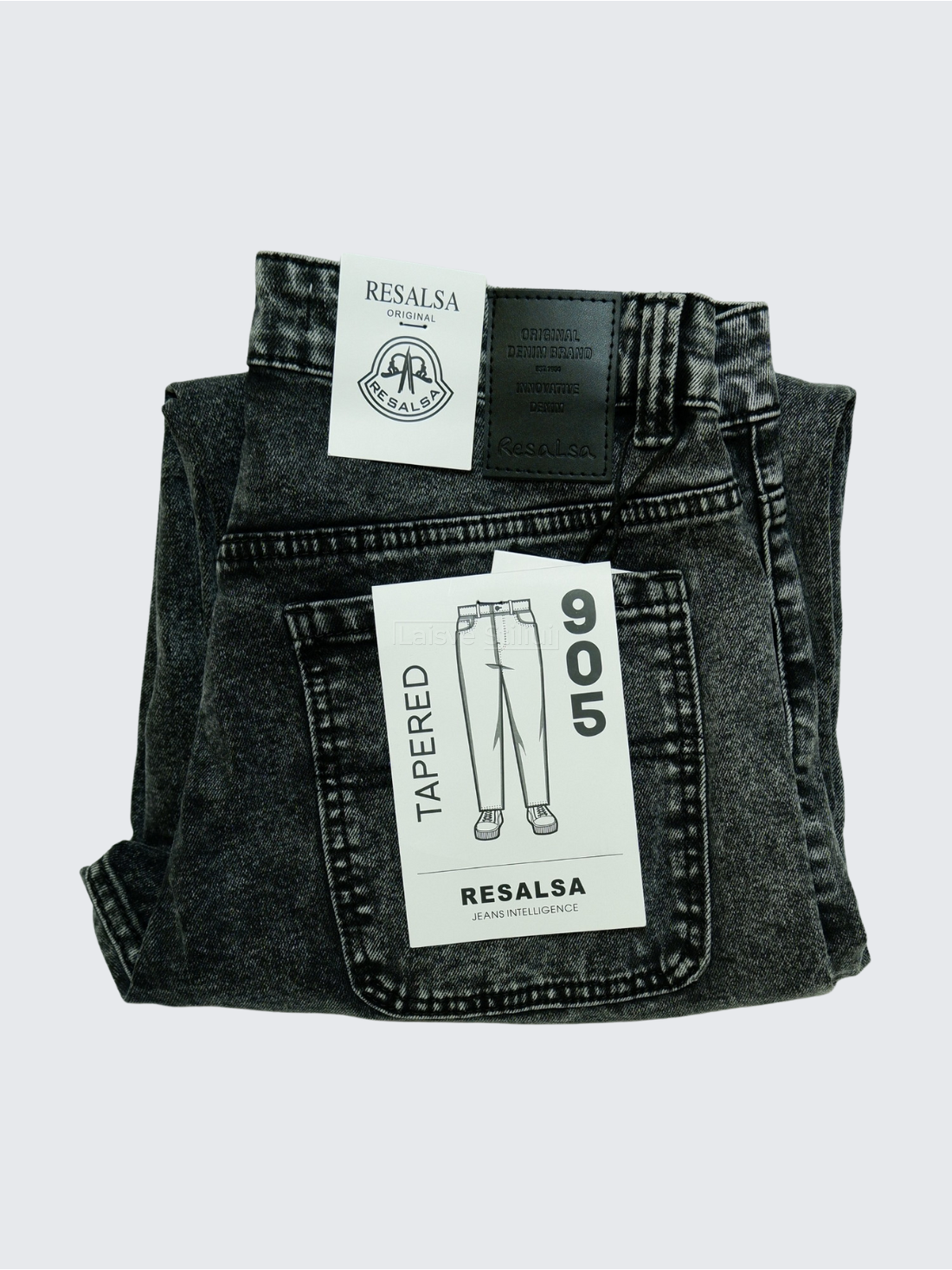 Pilki garinti vyriški džinsai RESALSA TAPERED STYLE (30-38L32) 4 Pilki garinti vyriški džinsai RESALSA TAPERED STYLE (30-38L32) 4