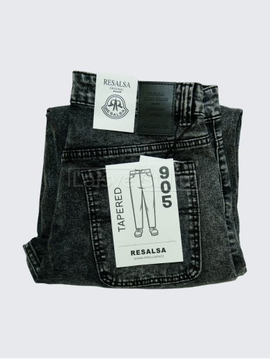 Pilki garinti vyriški džinsai RESALSA TAPERED STYLE (30-38L32) 4 Pilki garinti vyriški džinsai RESALSA TAPERED STYLE (30-38L32) 4
