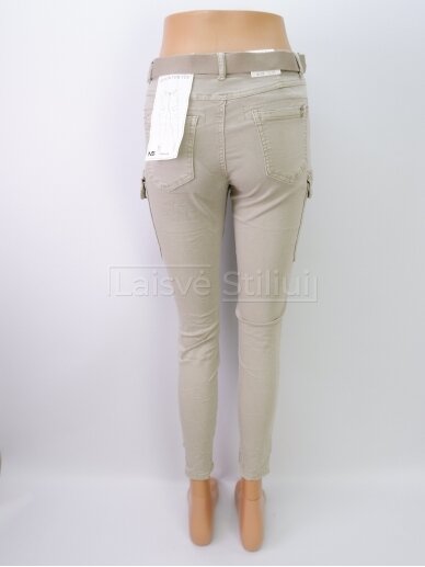 Šviesios kelnės su šoninėmis kišenėmis M.SARA 2