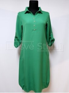 Žalia pusilgė suknelė