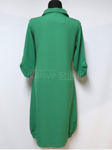 Žalia pusilgė suknelė 2